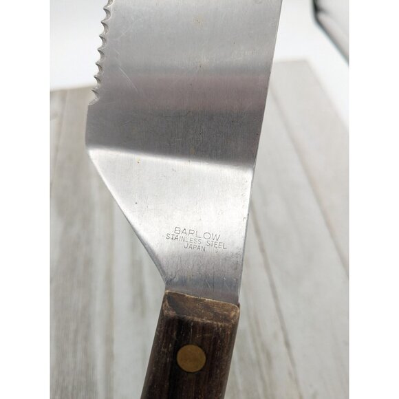 Barlow Stainless Steel Cake Pie Spatula Server 10 3/8" Slotted Serrated - Picture 7 of 8